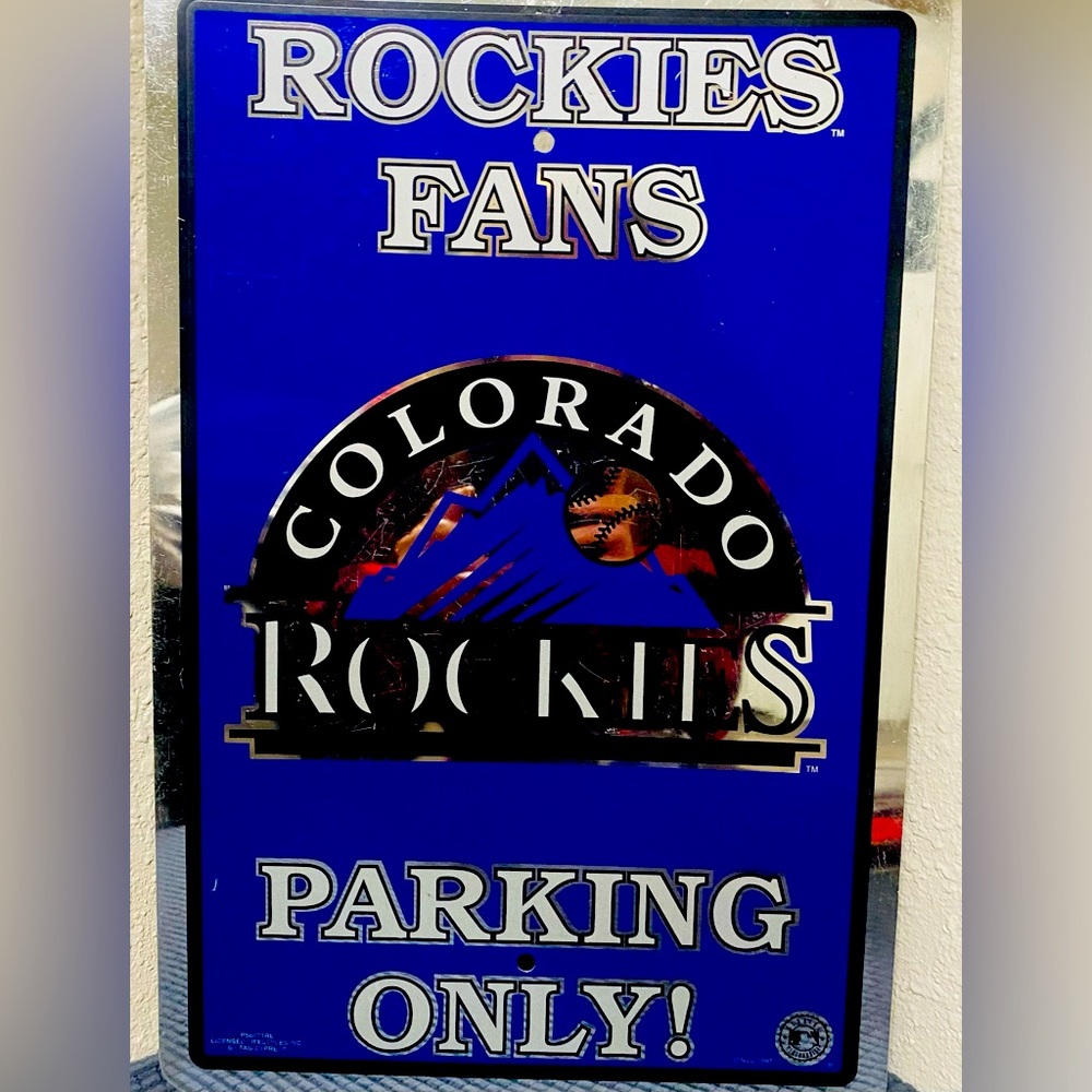 NEW Colorado Rockies Fans Parking Sign